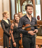 New Trinity Baroque, r to l Simone Pirri Violin 1, Ana Torbica Viola Sara Matovic Violin 2 Kate Allsop Recorder